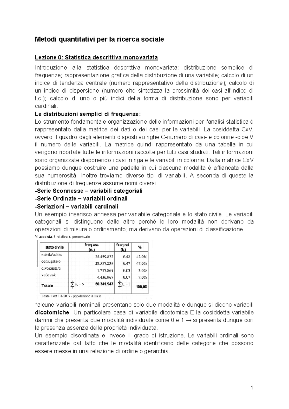 Metodi Quantitativi Per La Ricerca Sociale - Documenti Google - Metodi ...