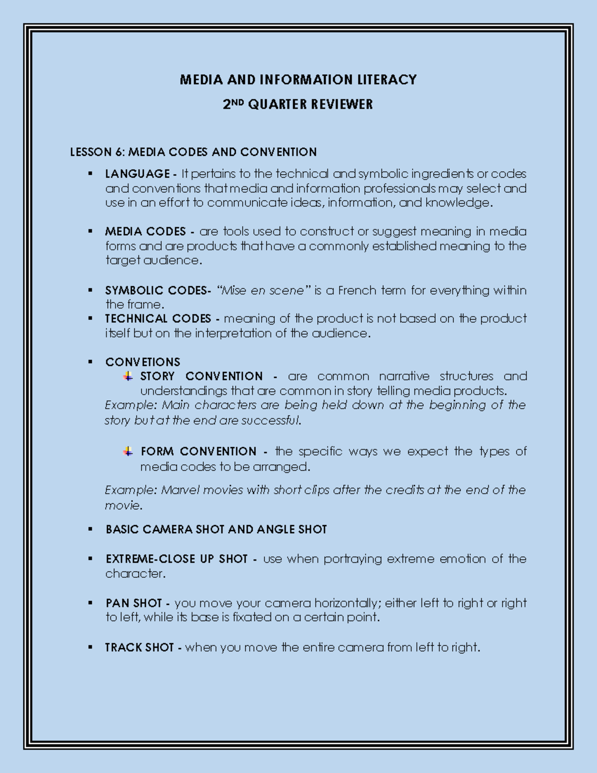 MIL Reviewer 2ND Quarter - MEDIA AND INFORMATION LITERACY 2 ND QUARTER ...