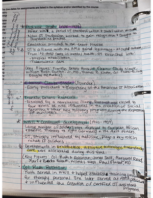 History Of Occupational Therapy - A Philosophical Framework: Ontology 