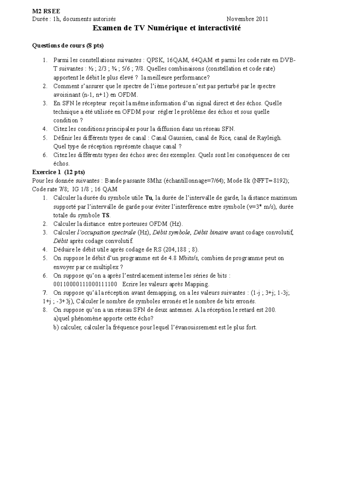 examen-dvb-t-m2-2011-m2-rsee-dur-e-1h-documents-autoris-s-novembre