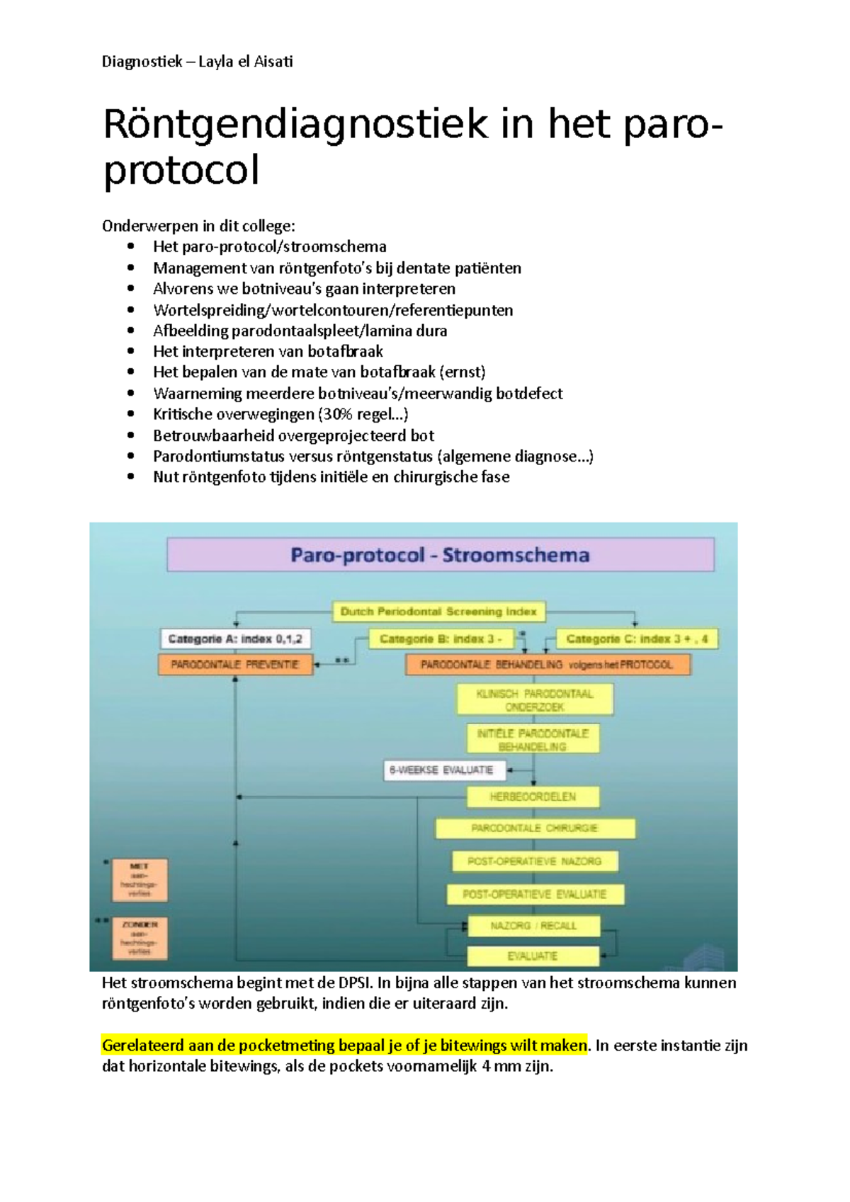 Röntgendiagnostiek in het paro-protocol - Röntgendiagnostiek in het ...