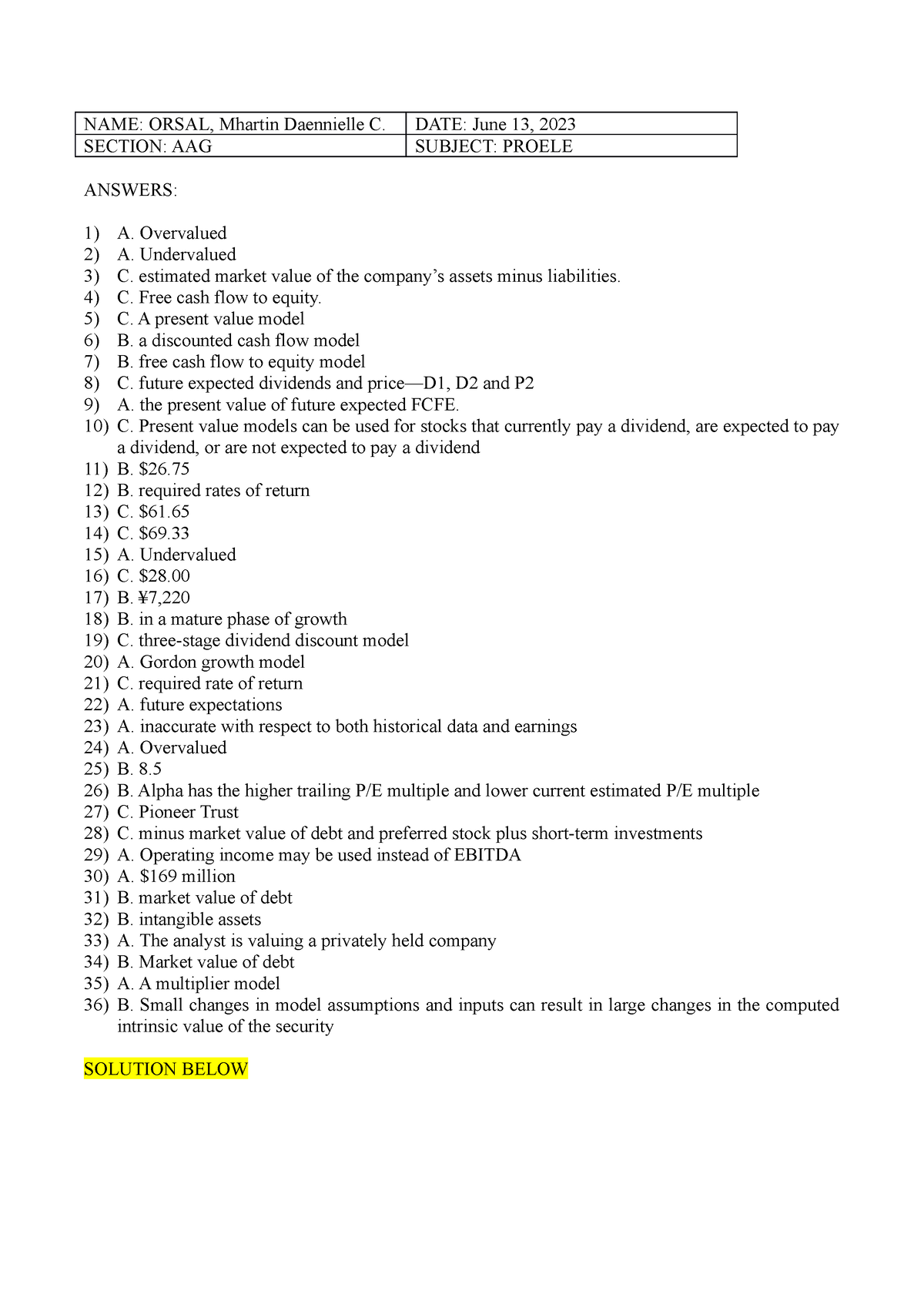 Orsal - Lesson 1 - Assessment - NAME: ORSAL, Mhartin Daennielle C. DATE ...