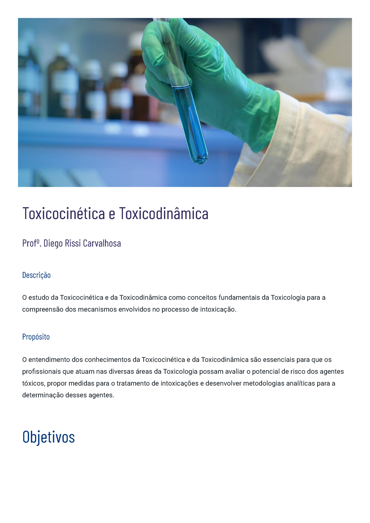 Resumo de Toxicologia – Toxicocinética e Toxicodinâmina – Res Academy