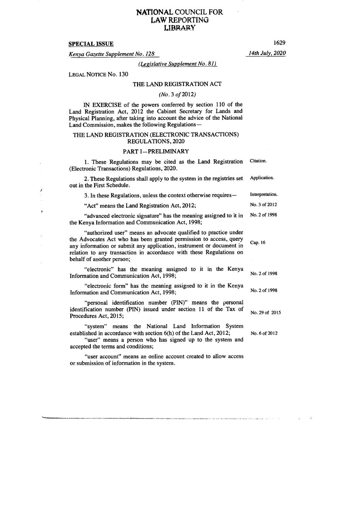 Land Registration Act Electronic Transactions Regulations 2020   Thumb 1200 1689 