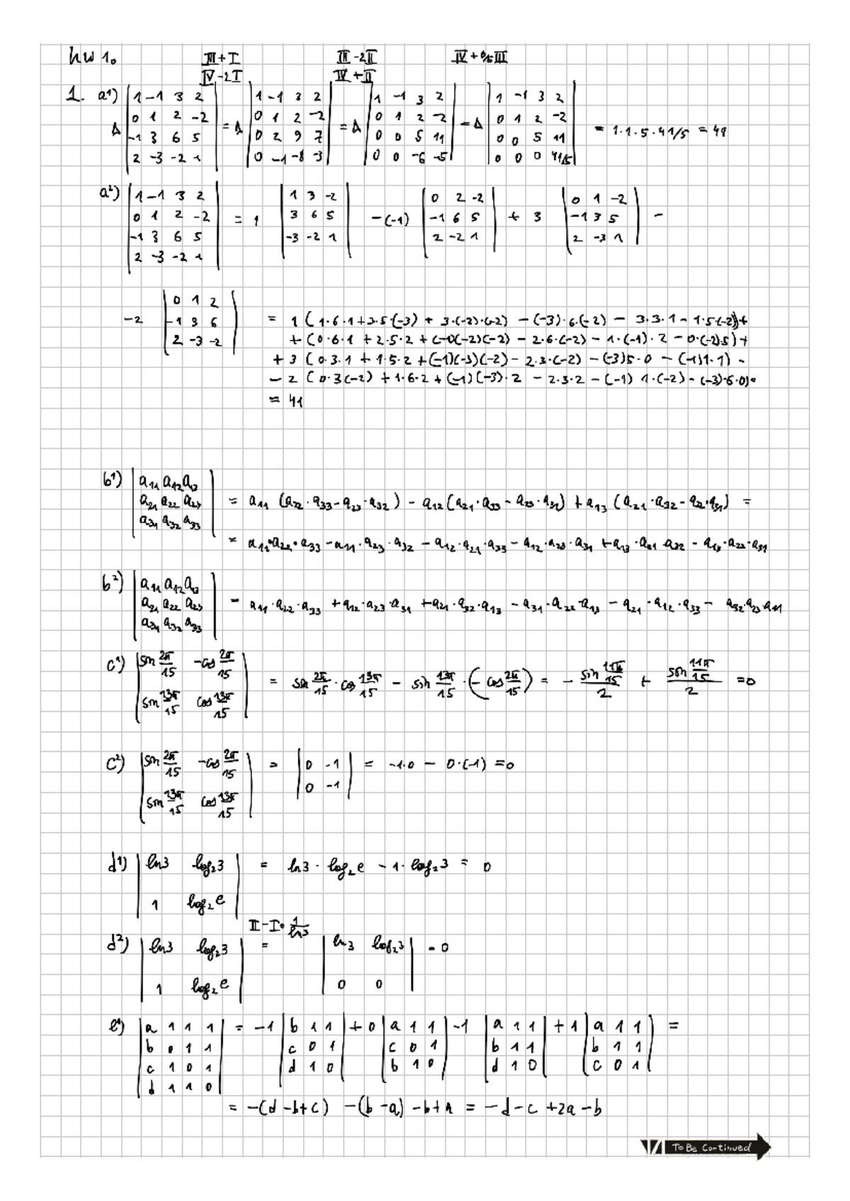 Solution book linear algebra term 1 - hw1. 1. a1) I 0122 A A A A 1365 ...