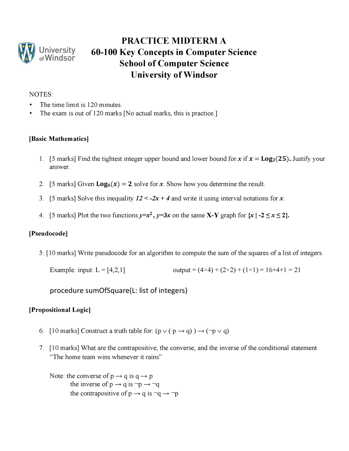 Practice Midterm A 60 100 Studocu