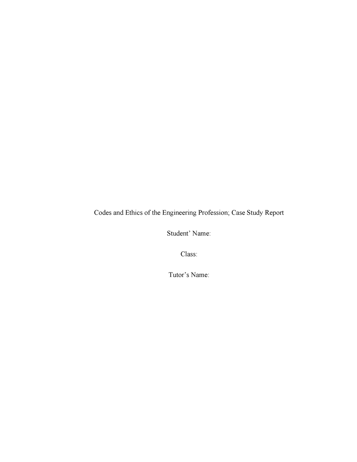 engineering code of ethics case study