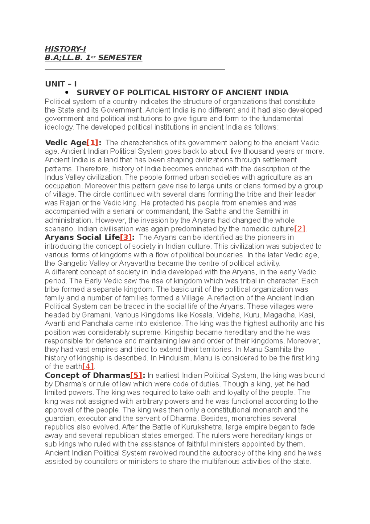 history-notes-history-i-b-ll-1-st-semester-unit-i-survey-of