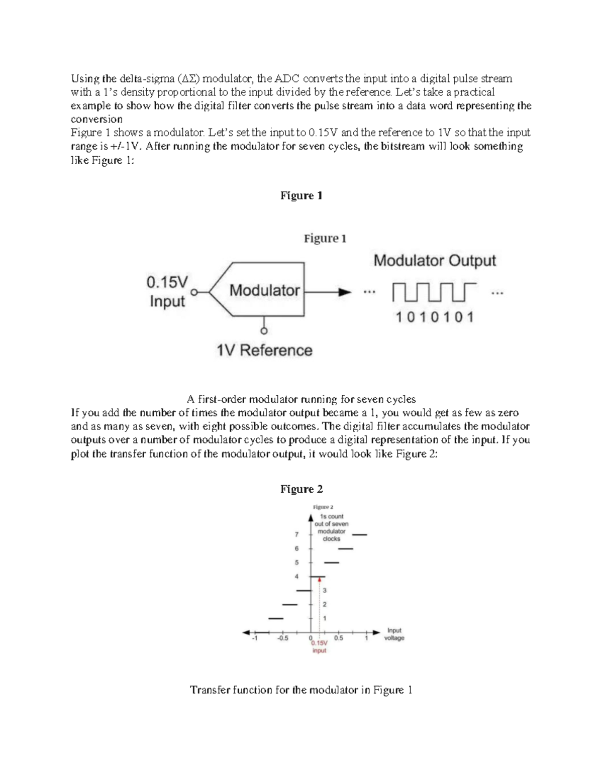 Sigma delta adc - Using the delta-sigma (ΔΣ) modulator, the ADC ...