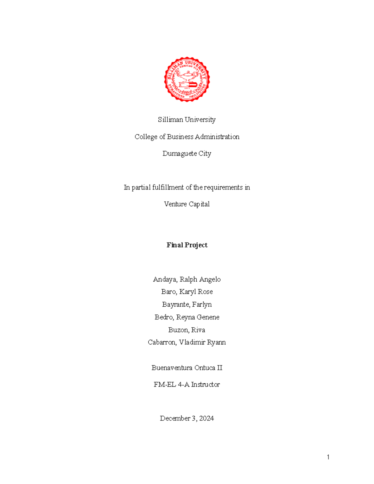 Group 2 Final Project - This paper provides the description, financial ...