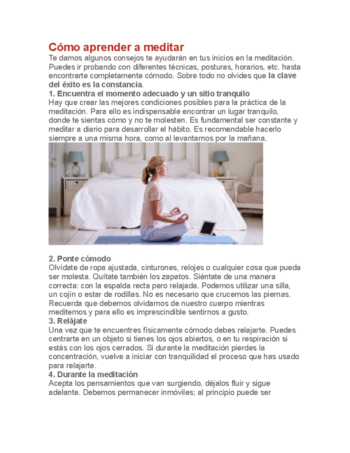 Cómo Aprender A Meditar - Cómo Aprender A Meditar Te Damos Algunos ...