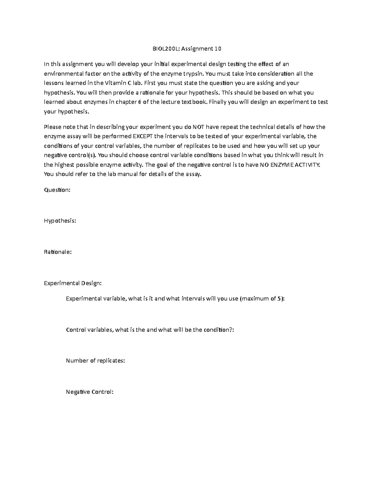 Assignment 10 - BIOL200L: Assignment 10 In this assignment you will ...