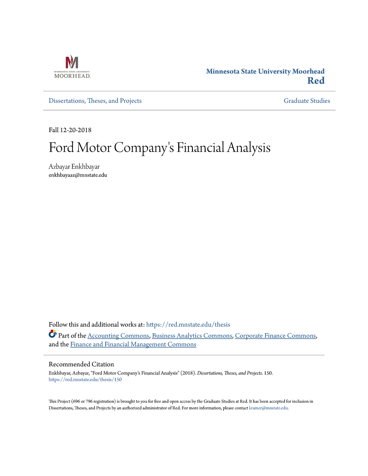 university of minnesota dissertations