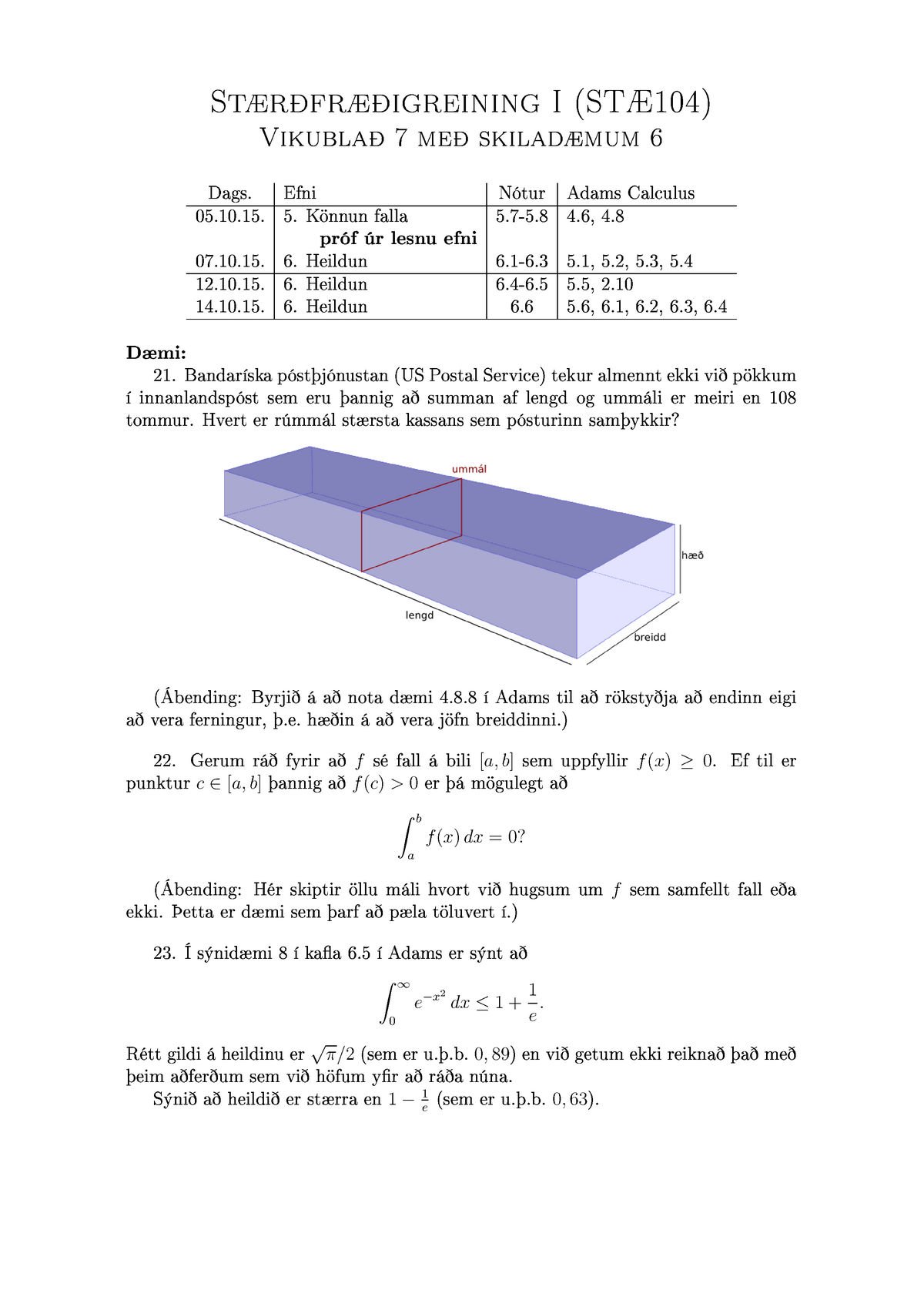 Stae104 Homework Calculus 1 Stae104g Studocu