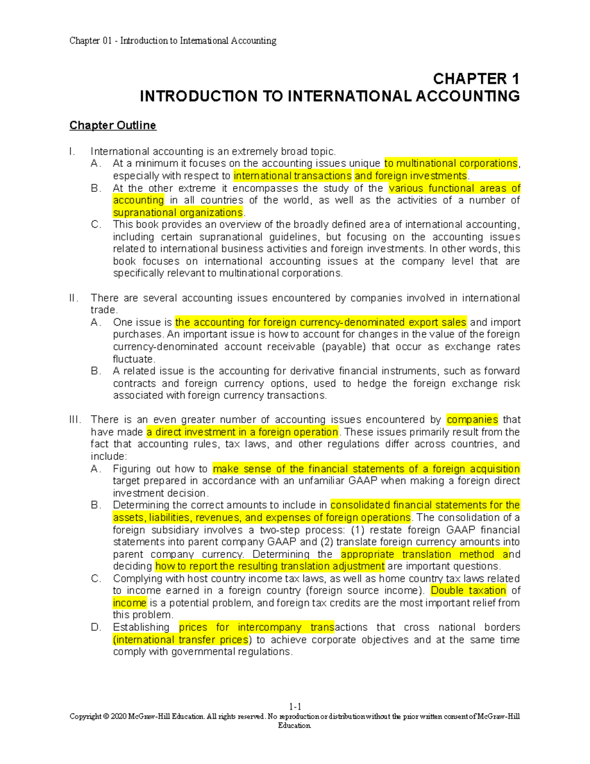 mcgraw hill accounting chapter 1 homework