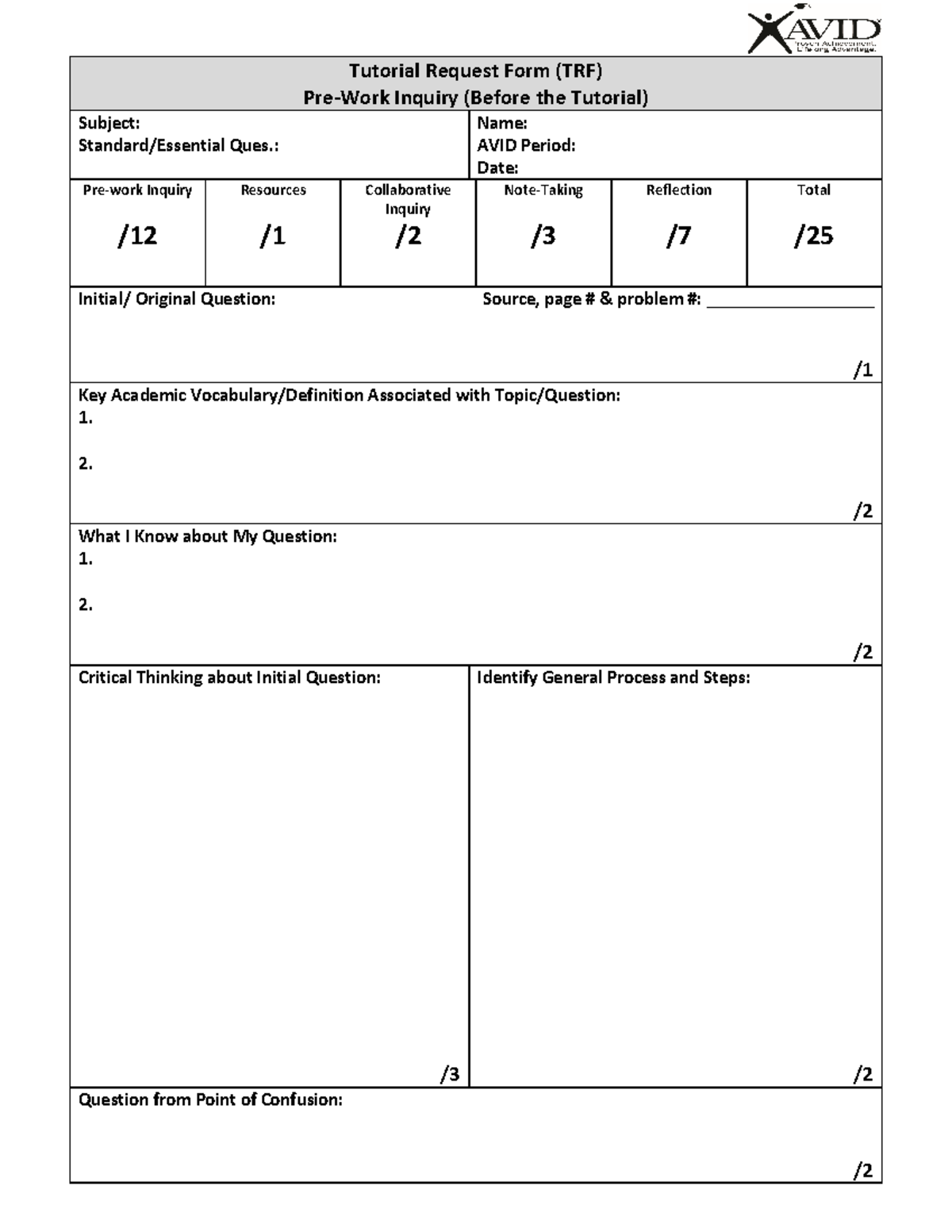 TRF form A and B Guidelines HDS 4591 Harvard Studocu