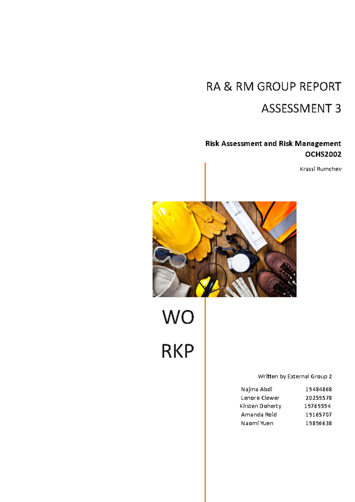 RA RM Report Murray Engineering Ext Group 2 - Written by External Group ...