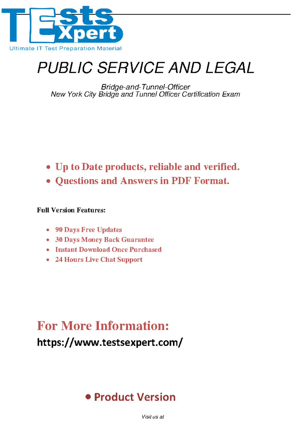 Free Downloads Questions Answers Bridge-and-Tunnel-Officer Tests Expert Exam Dumps - Up to Date ...