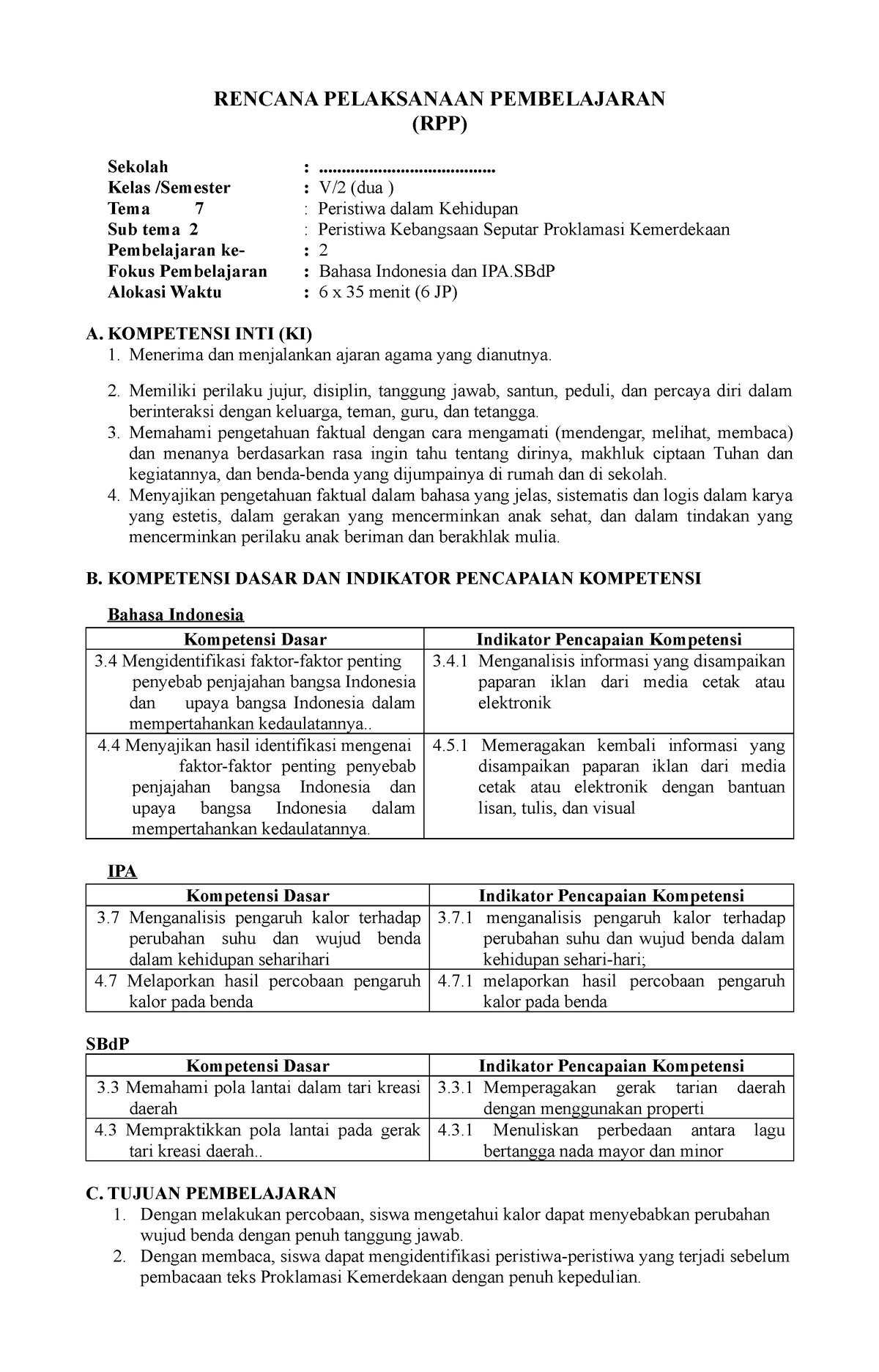 5.7 - Semoga Membantu - RENCANA PELAKSANAAN PEMBELAJARAN (RPP) Sekolah ...