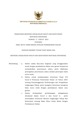 10. Lampiran IX Salinan PP Nomor 22 Tahun 2021 - REPUBLIK INDONESIA LAMPIRAN IX PERATURAN ...