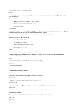 Pearson Revise BTEC Nationals Health And Social Care Practice ...