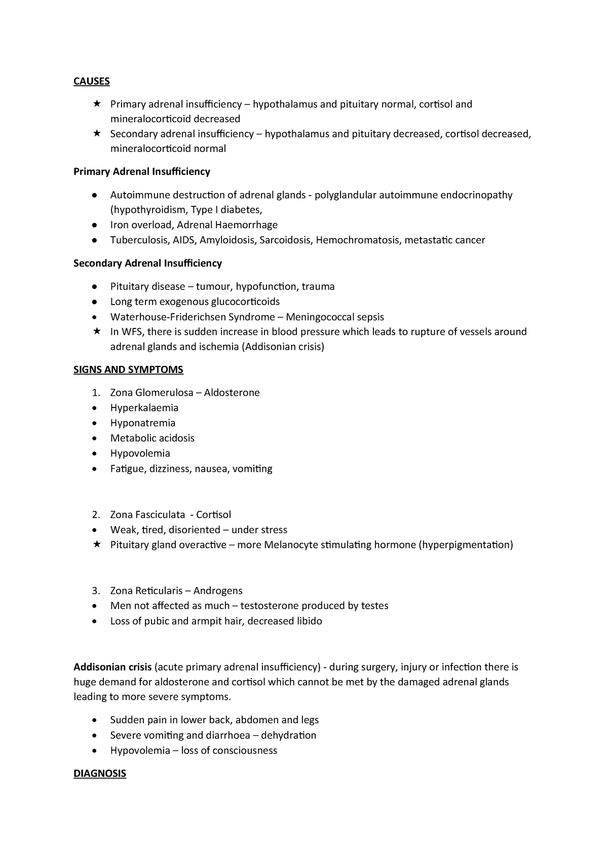 Primary Hypocortisolism - Addison's disease - Warning: TT: undefined ...