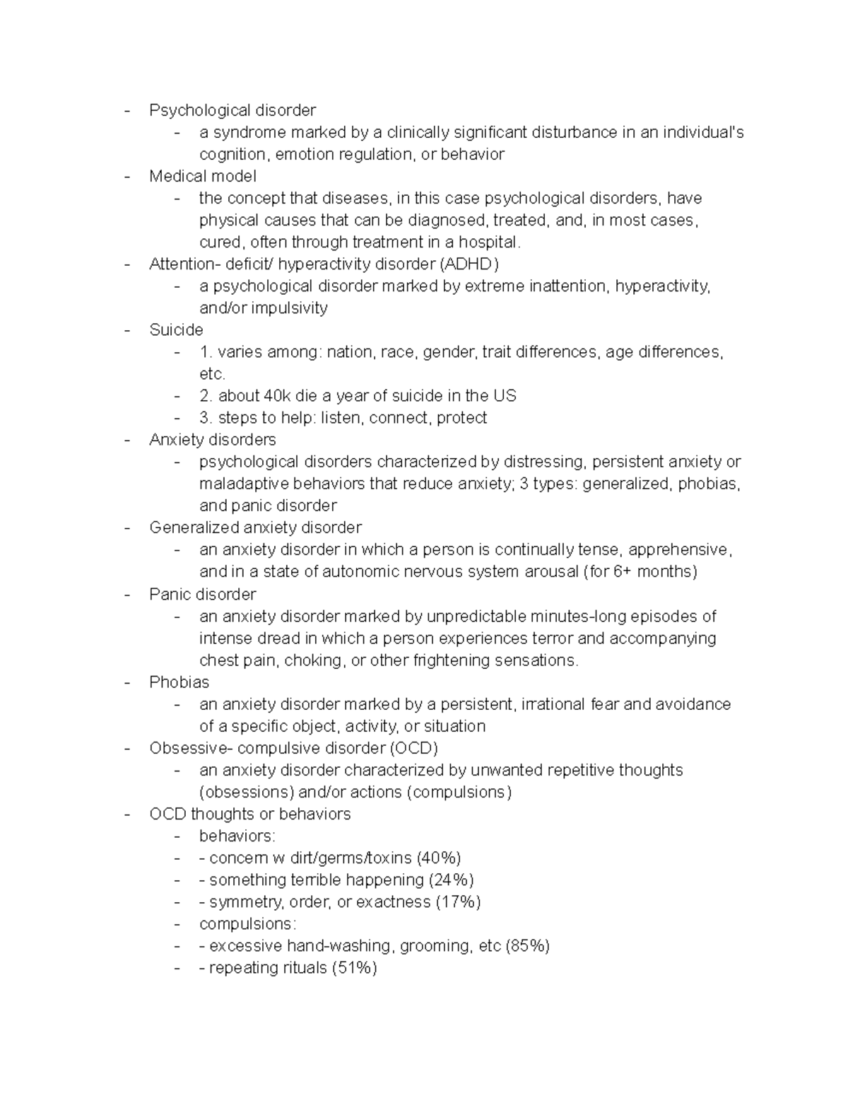 Psych 181- Chapter 14 - This Class Is Taught By Manda Williamson As An ...