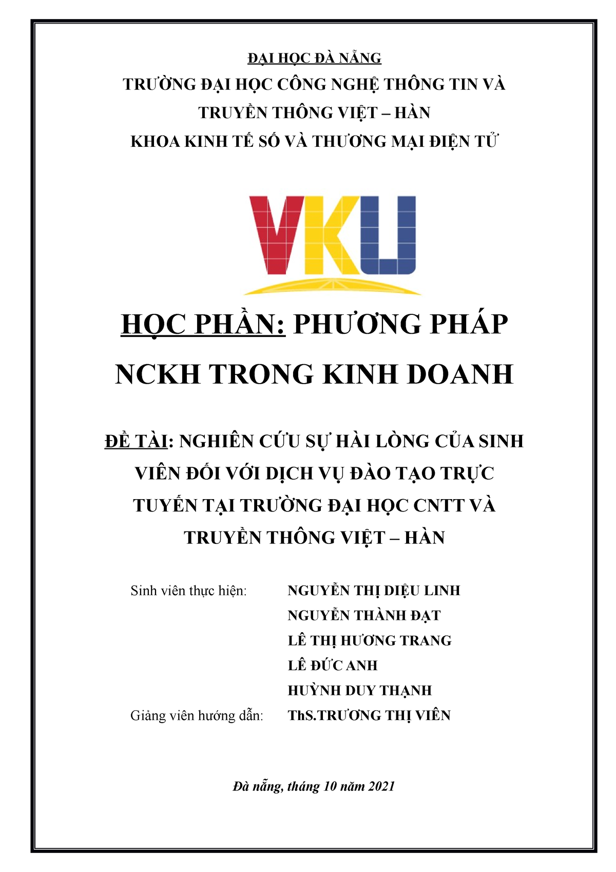 Sự hài lòng của công chức viên chức về chất lượng đào tạo bồi dưỡng tại  các cơ sở đào tạo bồi dưỡng trực thuộc Bộ Tài chính