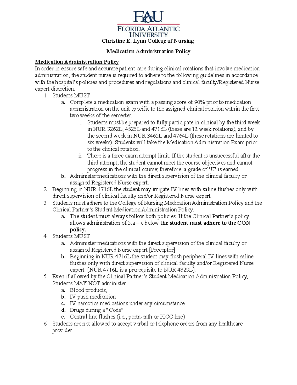 Medication Administration Policy For Nursing Students Studocu   Thumb 1200 1553 