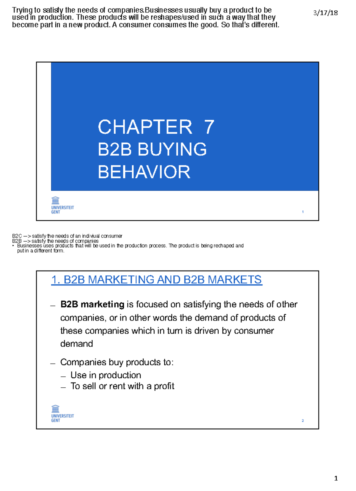 Chapter 7 DVDP B2BBuying Behavior Business English V4 Handout - Trying ...