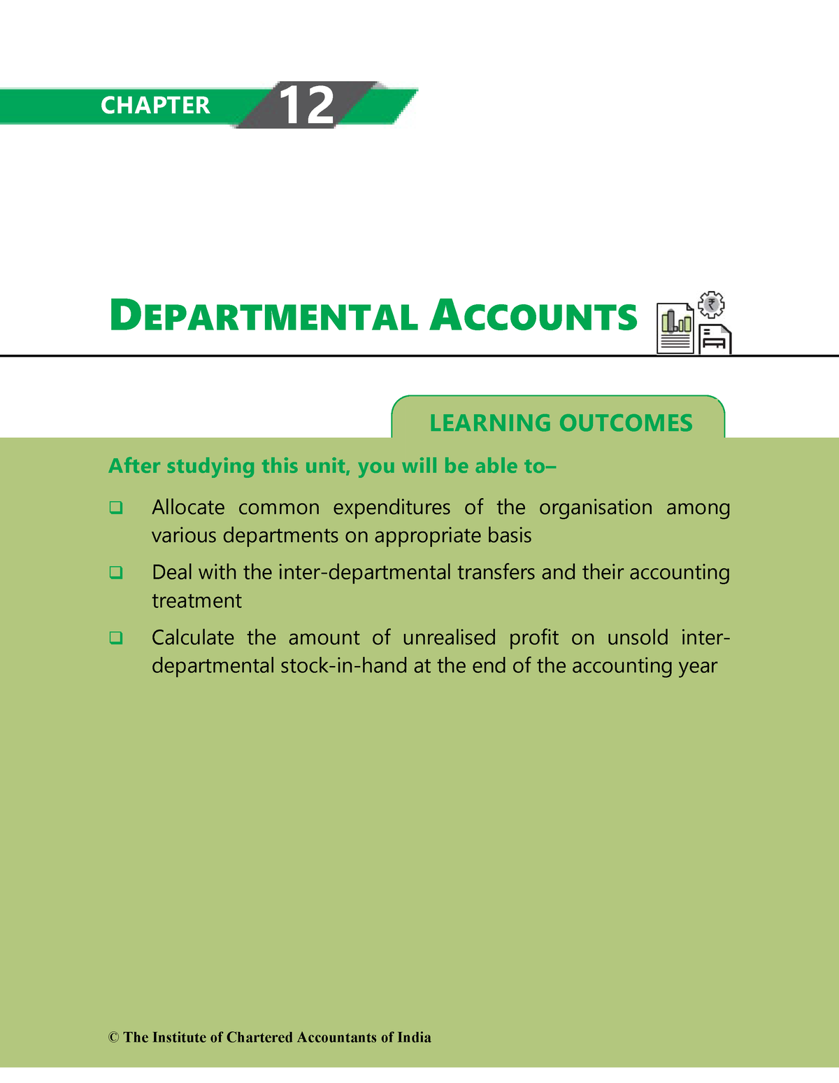 Departmental-Accounts - F Financial Accounting - ICMAB - Studocu