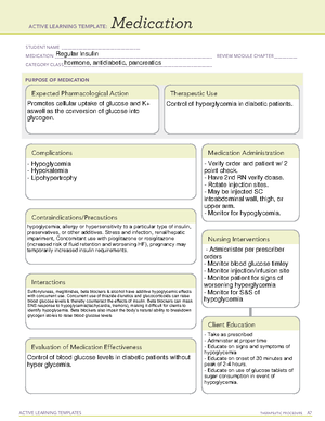 Dka System Disorder Template - Active Learning Templates Therapeutic 