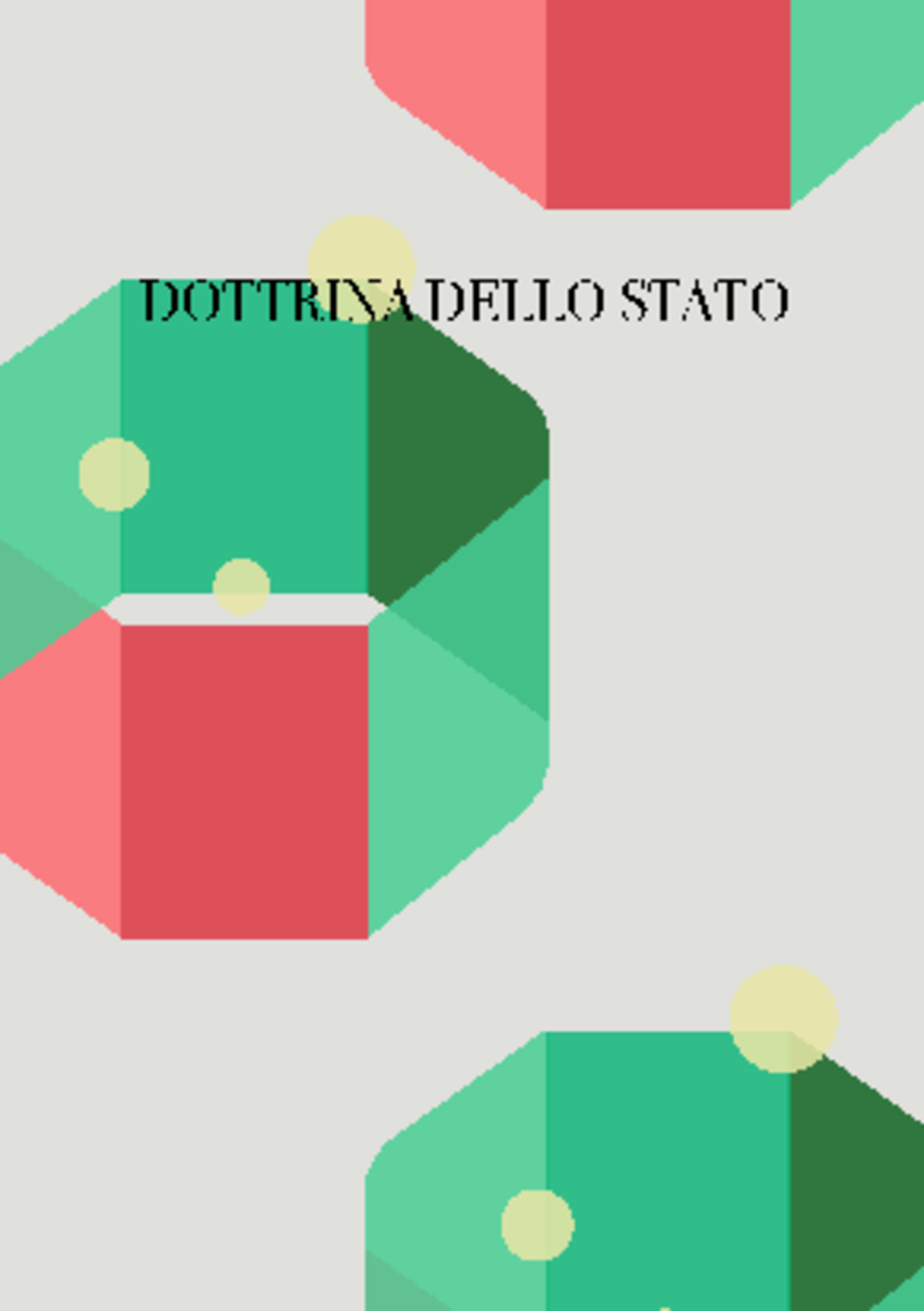 Dottrina Dello Stato DOTTRINA DELLO STATO DOTTRINA DELLO STATO Prof