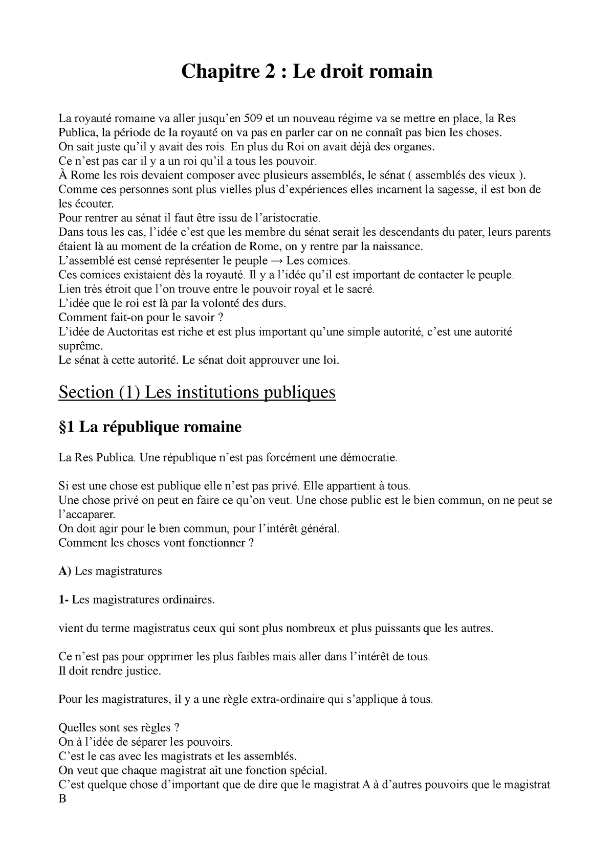 dissertation le droit romain