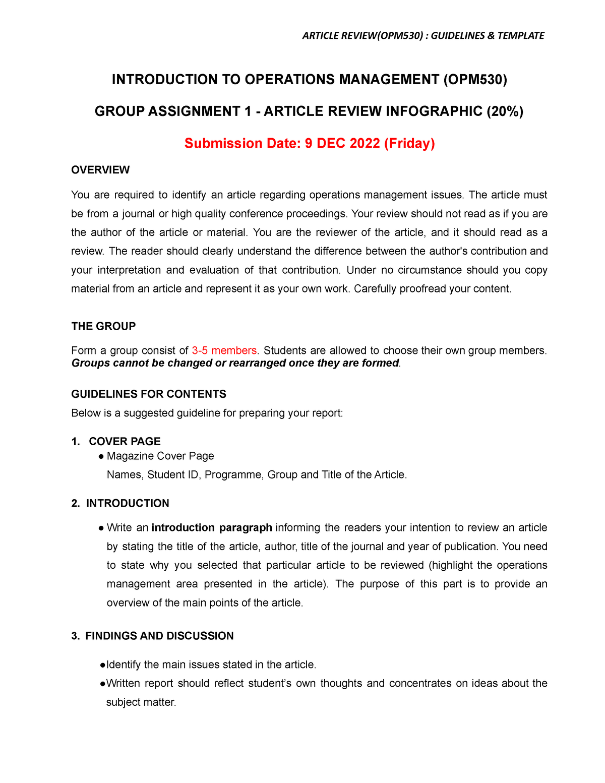 group assignment opm530