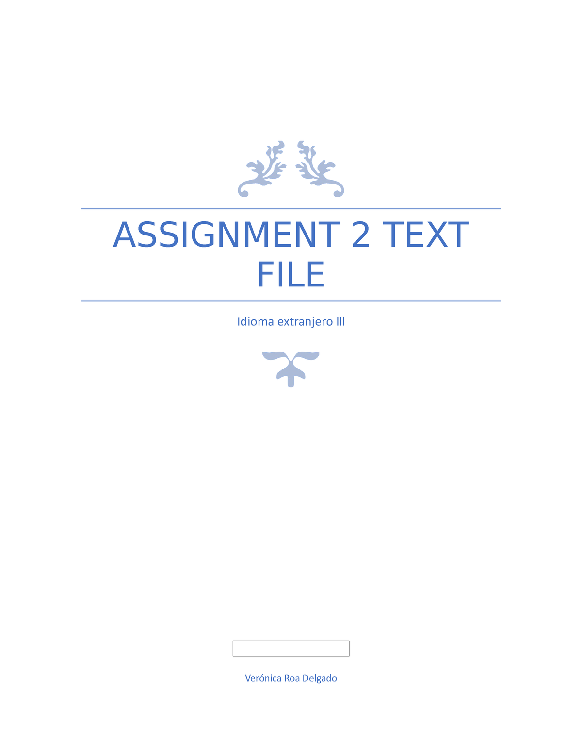 assignment 2 text file
