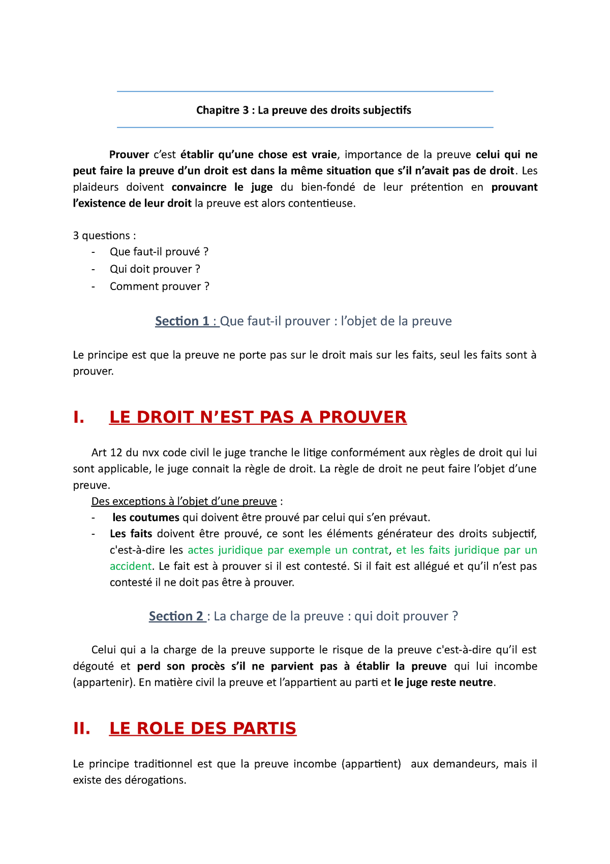 la preuve dissertation droit