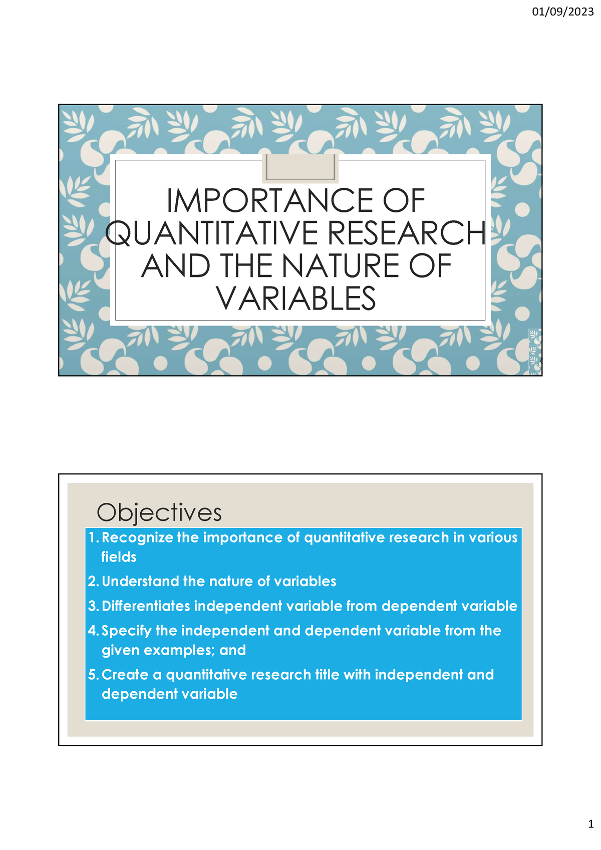 importance of quantitative research essay