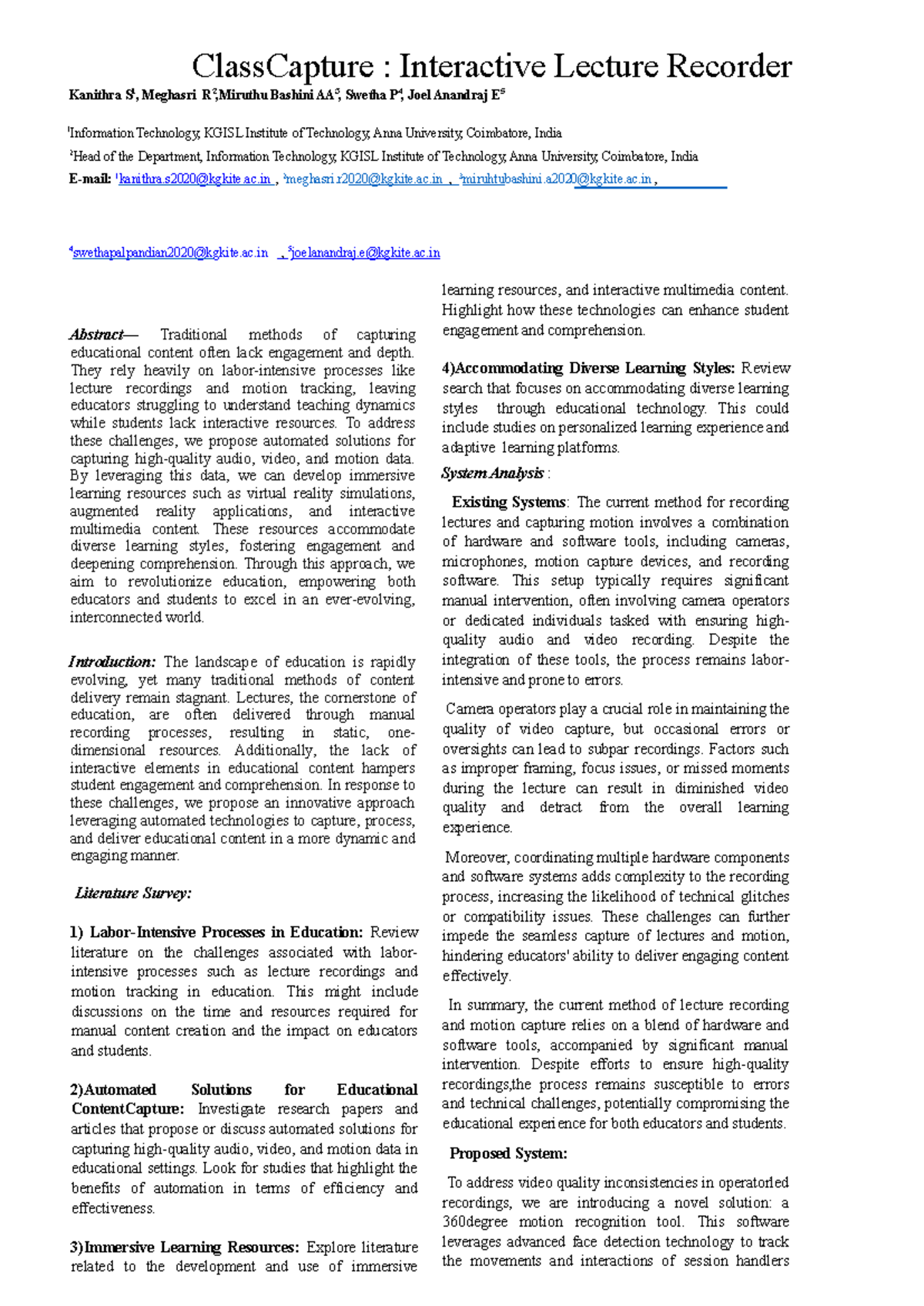 Driver paper final - nothing - ClassCapture : Interactive Lecture ...