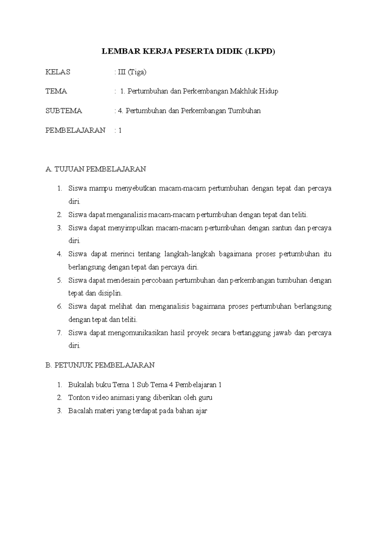 LKPD - tugas membuat lembar kerja peserta didik LKPD - LEMBAR KERJA ...