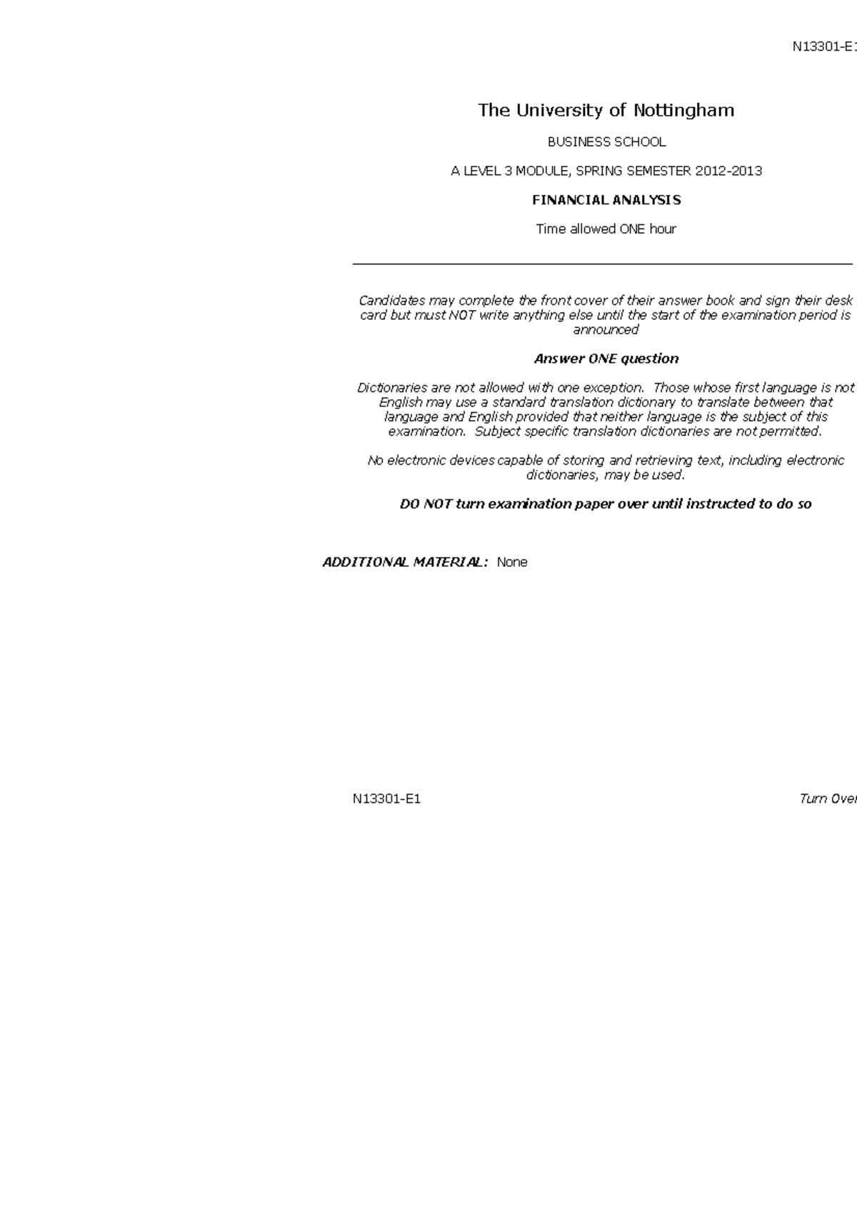 exam-2013-questions-n13301-e-the-university-of-nottingham-business