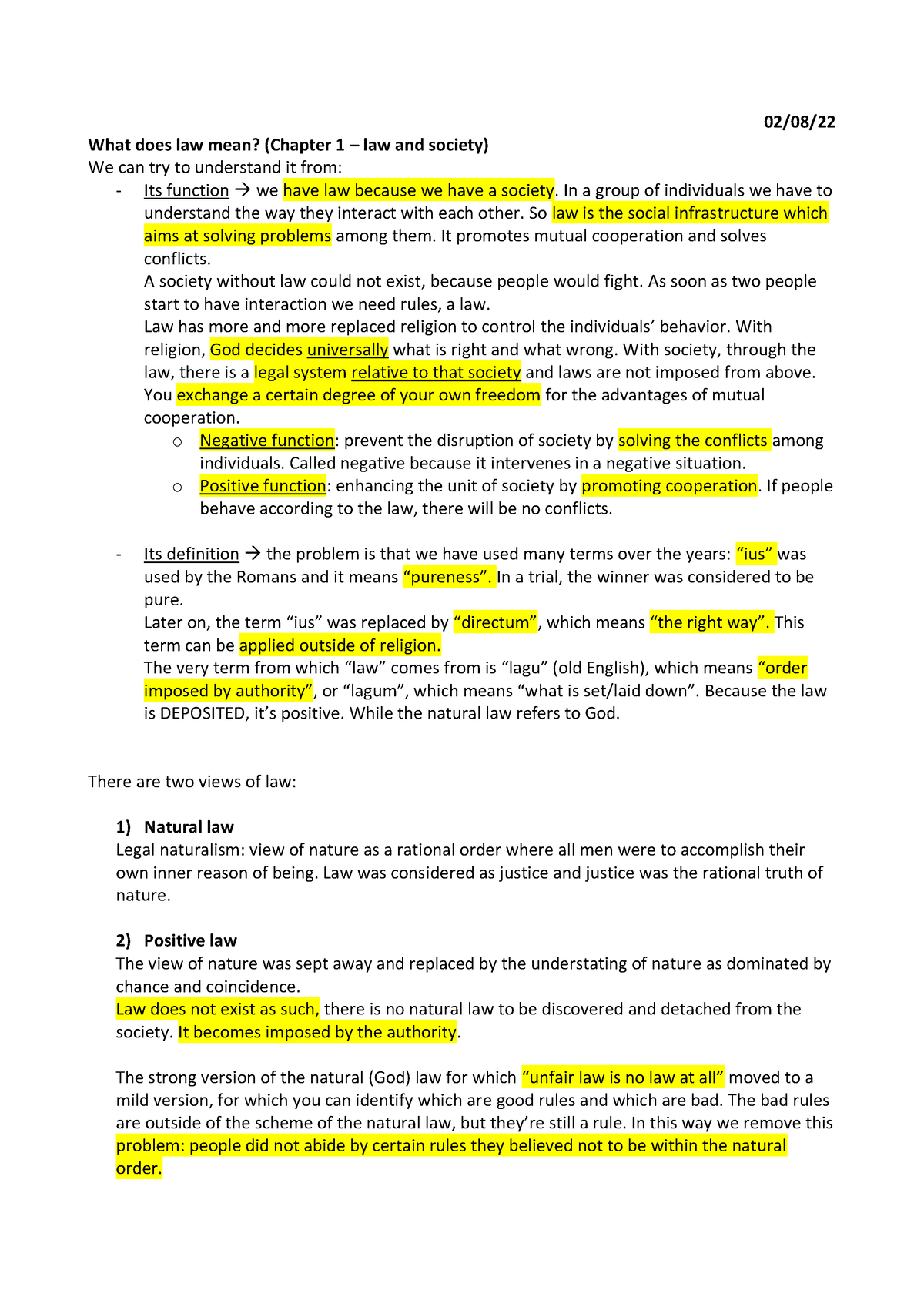 notes-legal-system-02-08-what-does-law-mean-chapter-1-law-and