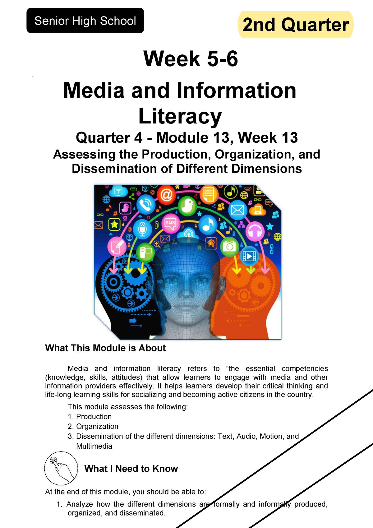 MIL Q4 Module 13 WEEK 7-8 Final - NOT Media And Information Literacy ...