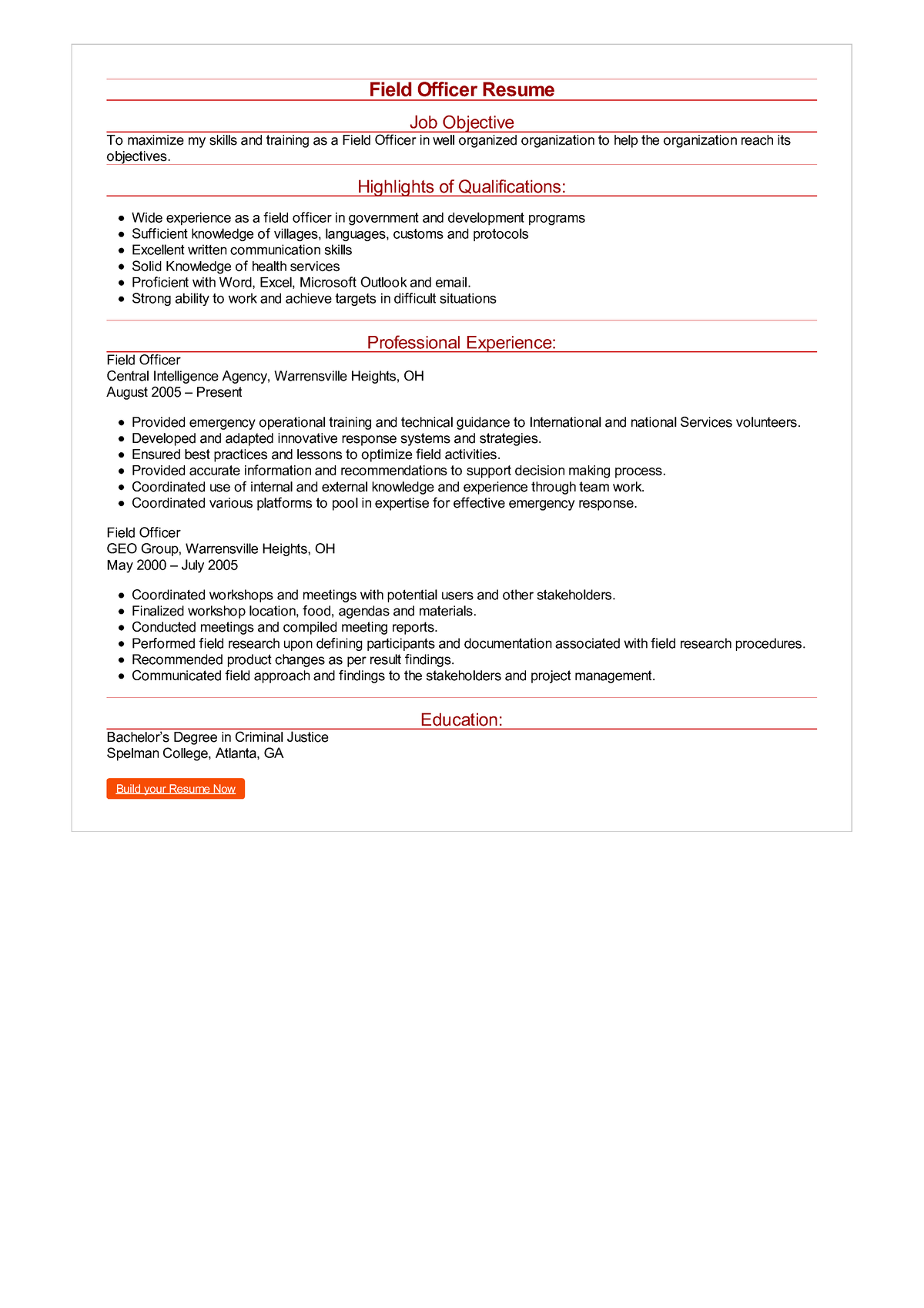 field-officer-resume-field-officer-resume-job-objective-to-maximize