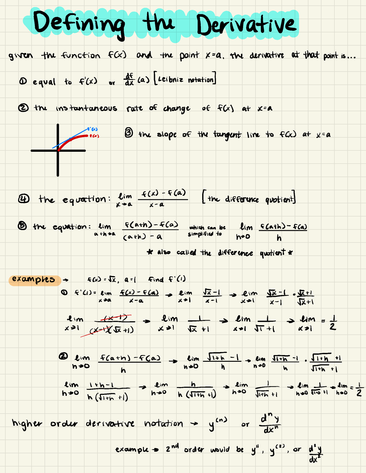 3.1 Defining the Derivative - MATH 10A - Studocu