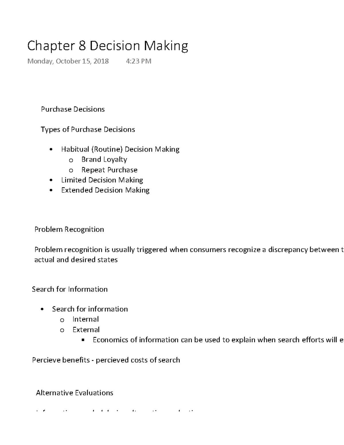 MKTG 365 Ch 8 - Lecture notes 8 - Warning: TT: undefined function: 32 ...