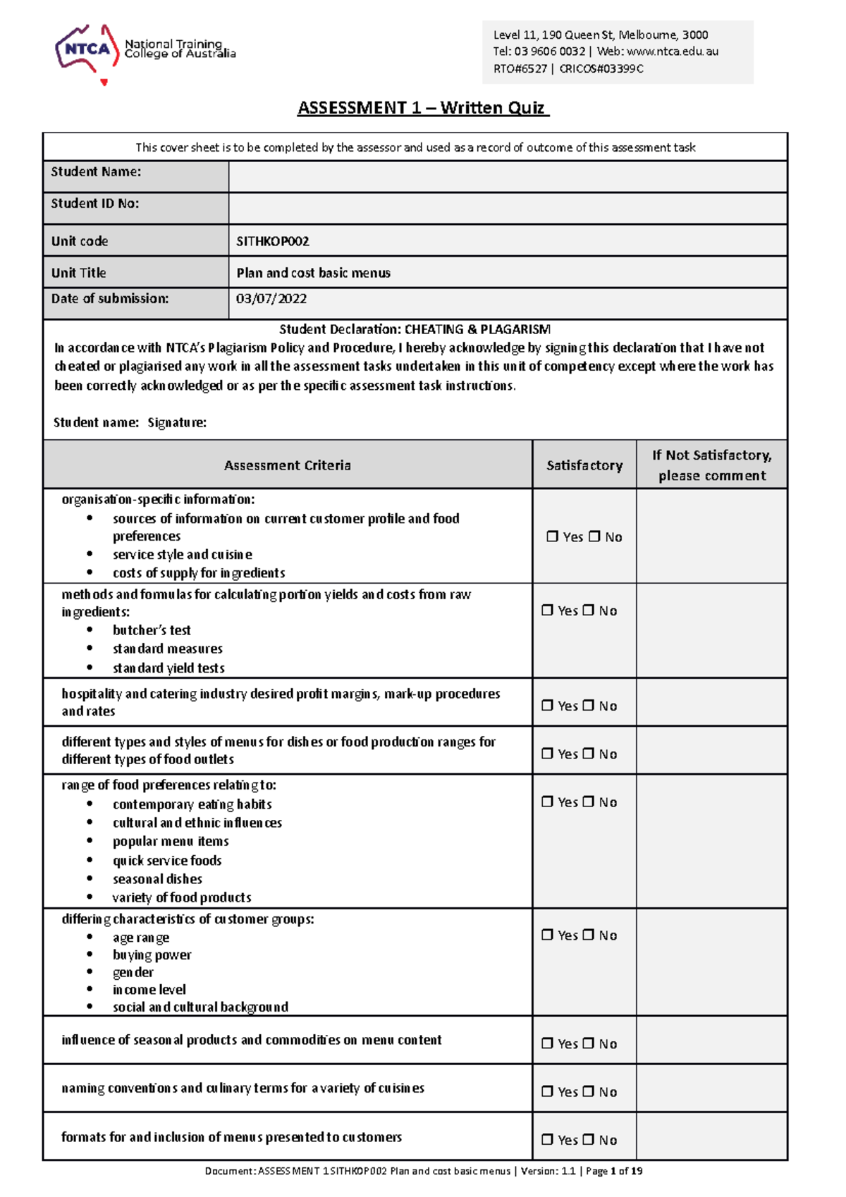 Assessment 1 Sithkop 002 Plan And Cost Basic Menus - ASSESSMENT 1 ...