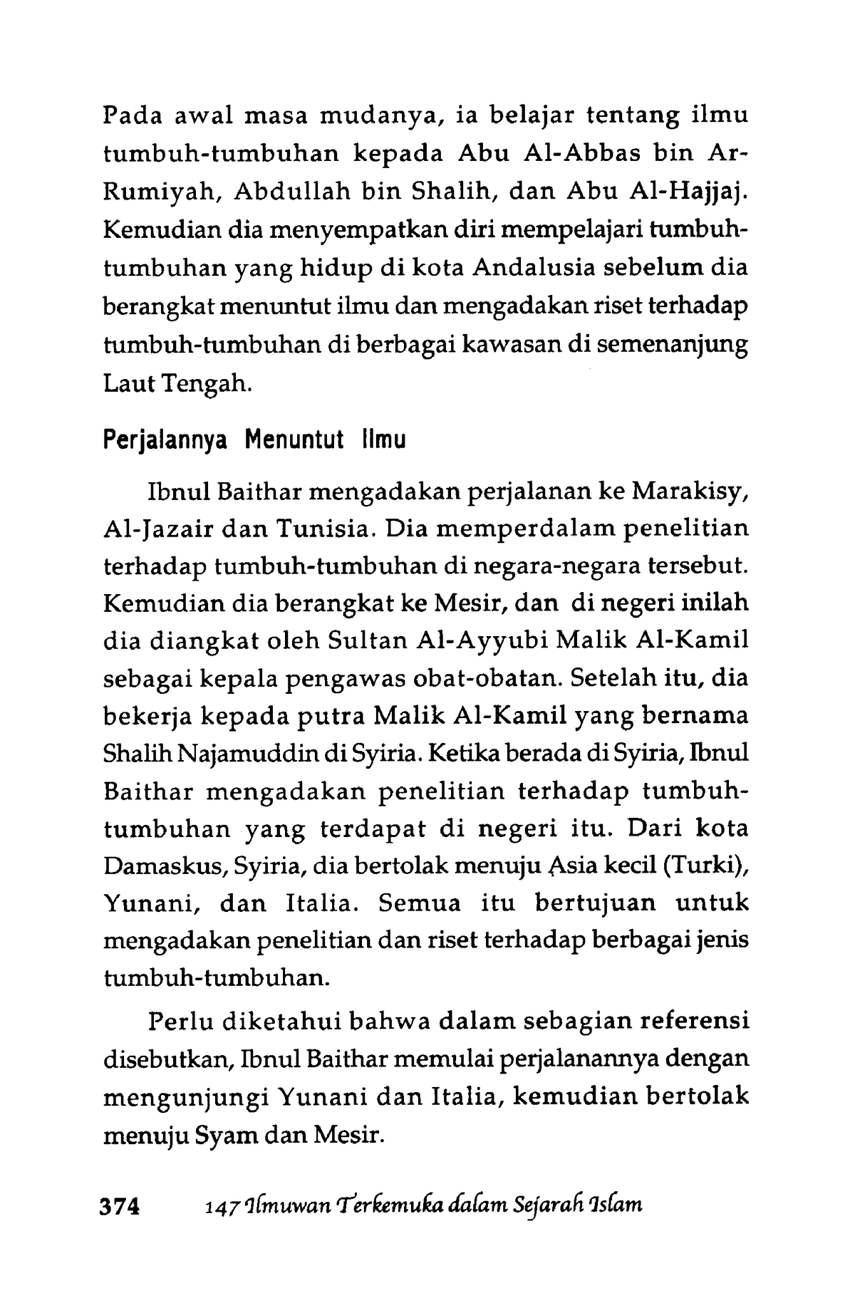 Tugas Sejarah Islam 401 Pada Awal Masa Mudanya Ia Belajar Tentang