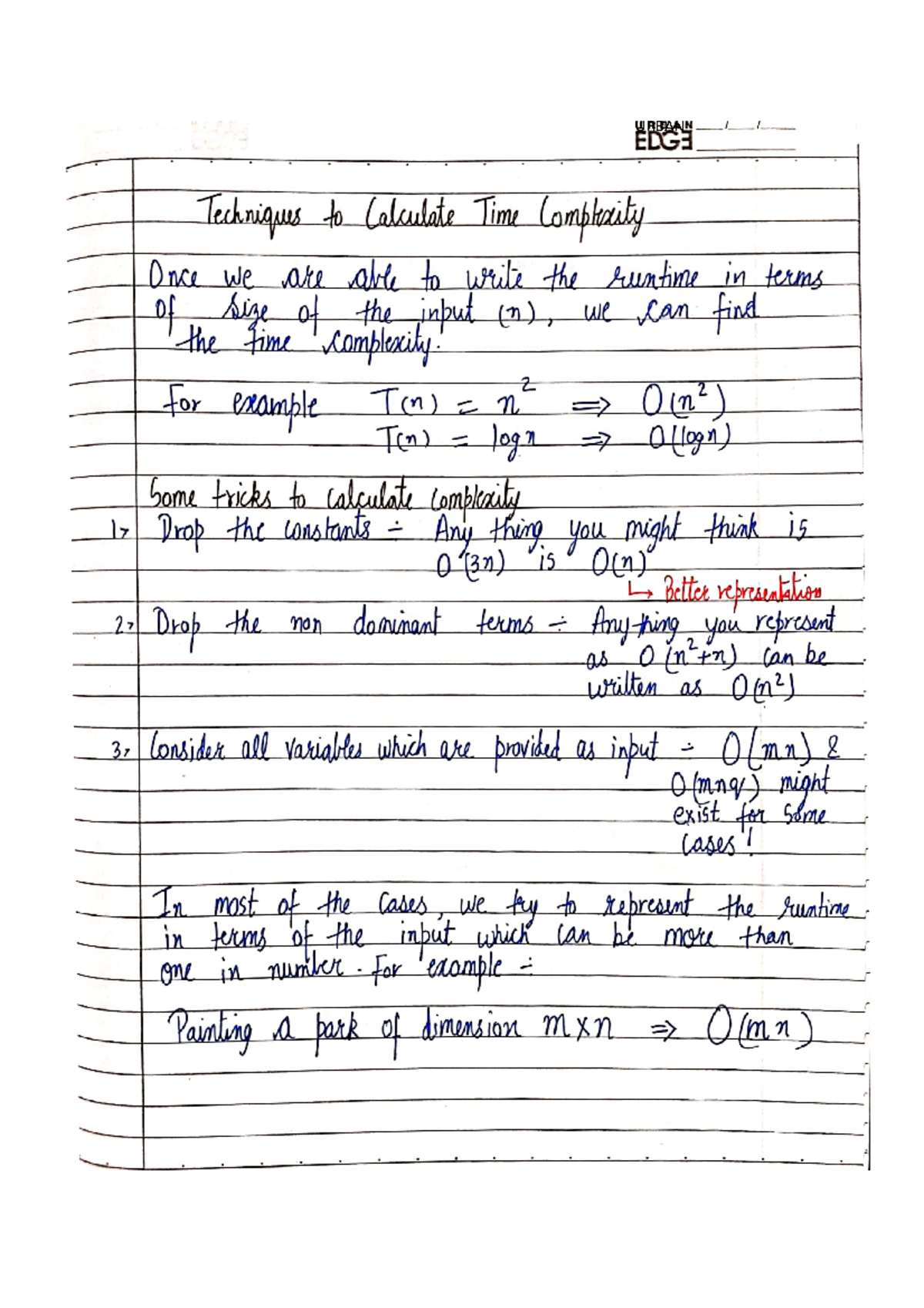 Time Complexity - Hlo - URBAN Time Complexity – Competitive Practice ...