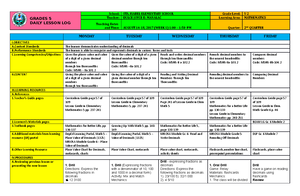 DLL Filipino 5 Q2 W1 - daily lesson log - GRADES 5 DAILY LESSON LOG ...